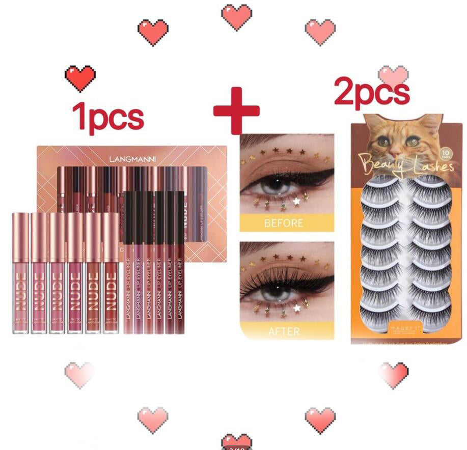 Delineador de lábios e batom, conjunto de 12 peças, 6 batons matte, 6 canetas delineadoras de lábios, à prova d'água, batom matte de longa duração, cosméticos de beleza, maquiagem, presente para meninas, conjunto de batons