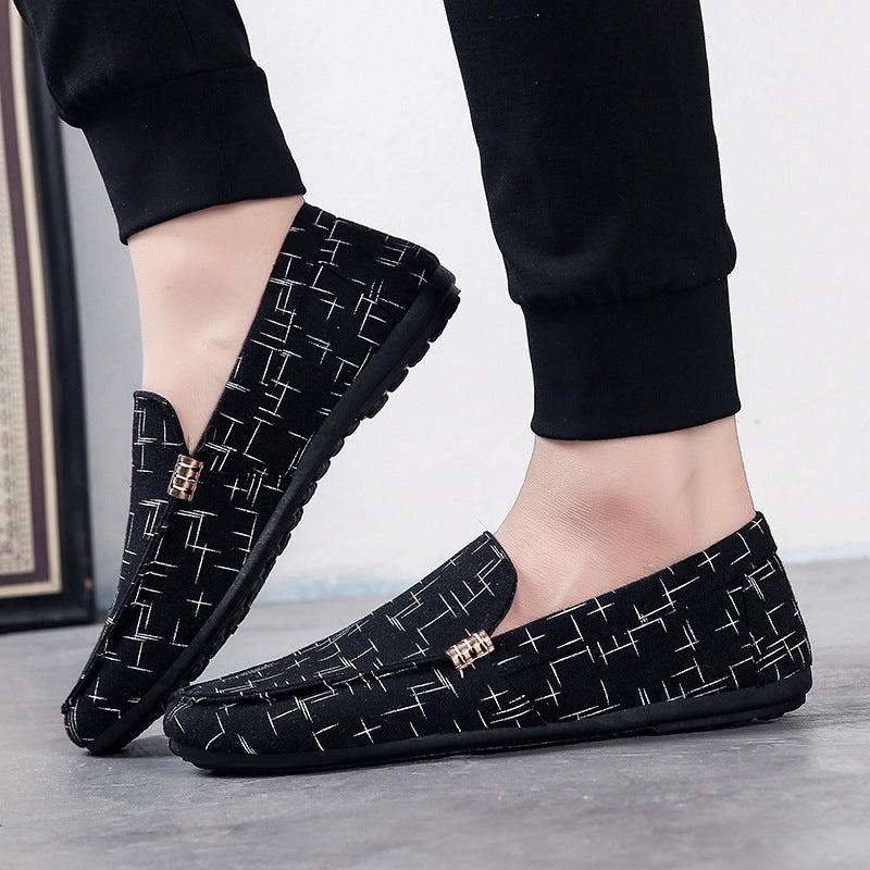 Sapatos de pano estilo coreano Sapatos masculinos Tendência Tênis