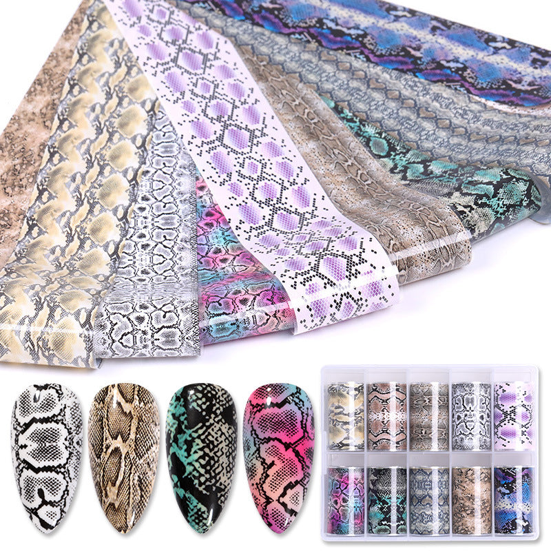 Adesivo de unha Ins Classic Manicure Snake Star Set Adesivo