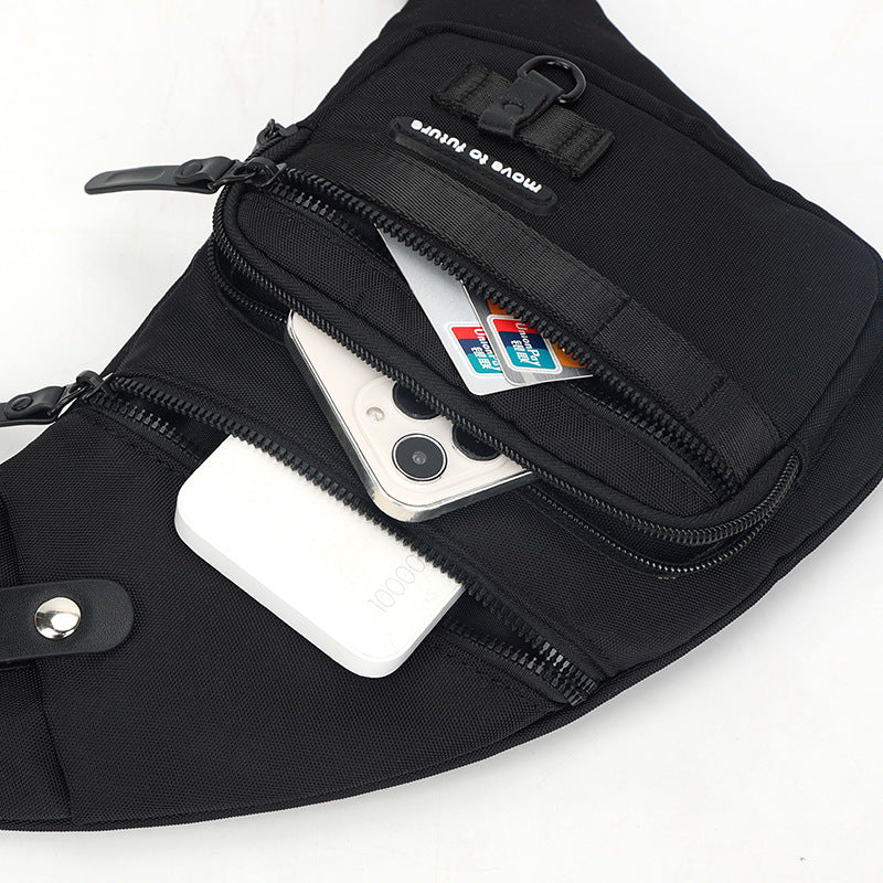 Bolsa de peito casual masculina transversal