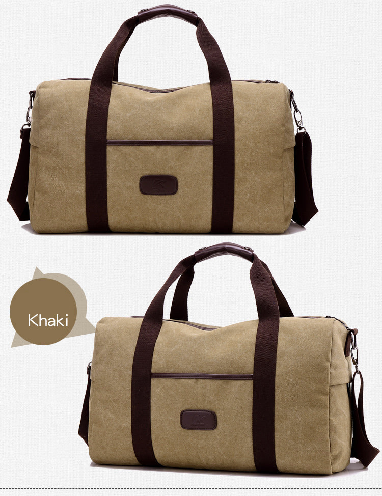 Bolsa de lona vintage masculina, bolsas de viagem de alta qualidade, grande capacidade, bagagem feminina, bolsas de viagem