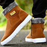 Botas de neve de inverno botas curtas cano alto sapatos masculinos