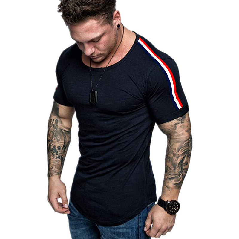 Camiseta com design de costura no ombro