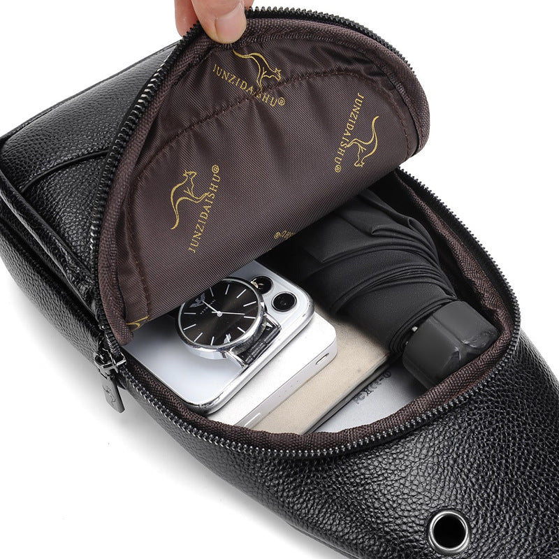 Bolsa de peito masculina um ombro mensageiro casual