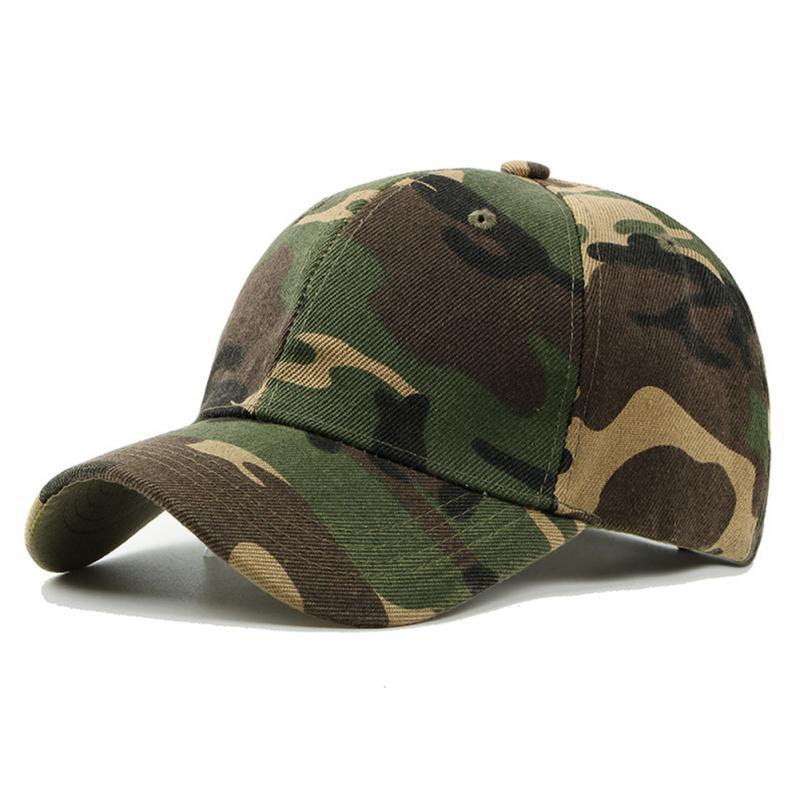 Boné de beisebol camuflado casual da moda Boné de pala