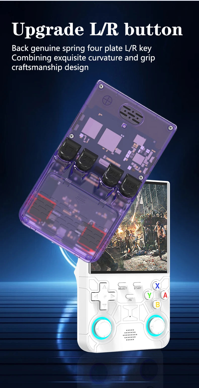 R36 Ultra 2026 🎮 Portable Linux console with a 4.0" IPS screen and 64GB of the best retro games. Play anywhere, anytime.