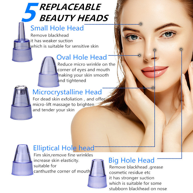 Instrumento removedor de cravos removedor de pontos pretos acne vácuo sucção limpeza facial cravo limpeza de poros beleza cuidados com a pele ferramenta