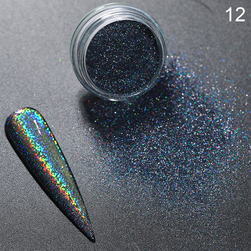 Aurora Magic Nail Powder Glitter para unhas