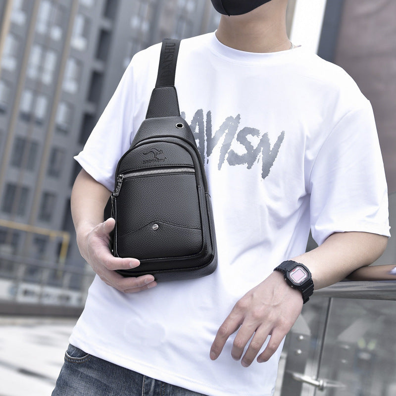 Bolsa de peito masculina um ombro mensageiro casual