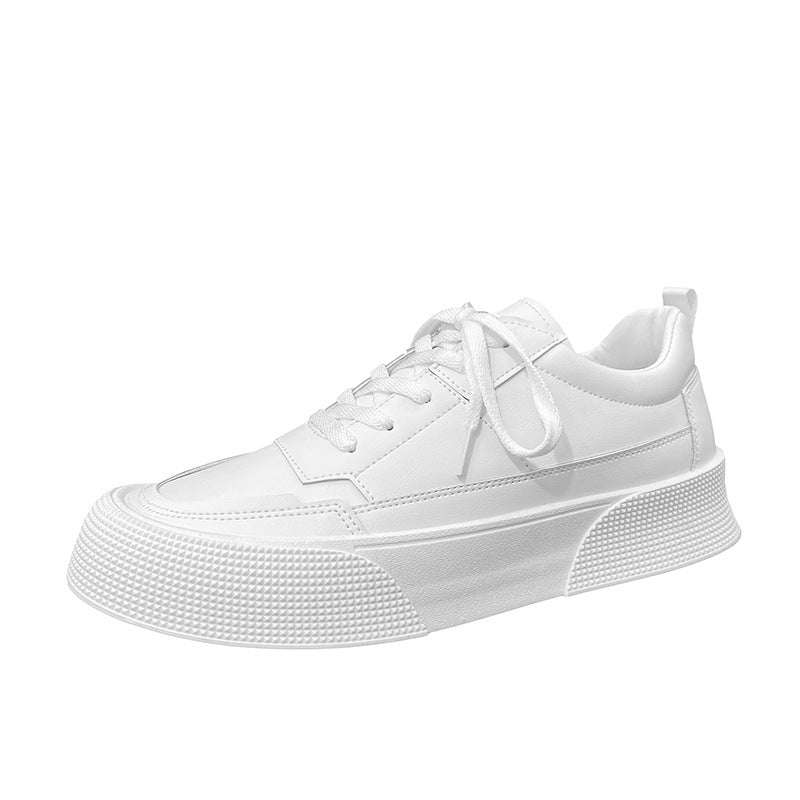 Sapatos masculinos esportivos de aumento de altura, lazer, cor sólida, todos os tipos de calçados com fundo grosso