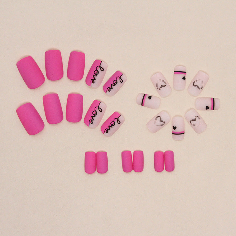 Manicure Dia dos Namorados Unhas Postiças Amor