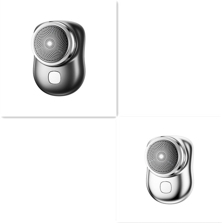 Mini barbeadores faciais portáteis sem fio barbeador elétrico recarregável USB molhado e seco indolor máquina de barbear de tamanho pequeno para homens