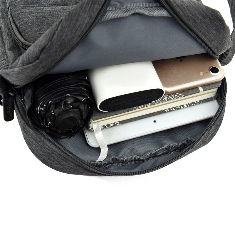 Bolsa de mão Oxford de tecido para homens Bolsa de ombro mensageiro