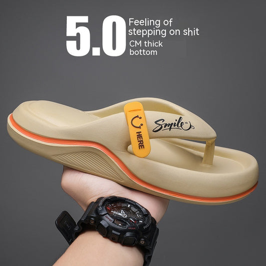 Chinelos casuais masculinos, roupas externas, tamanhos grandes, sapatos de praia combinando, chinelos masculinos