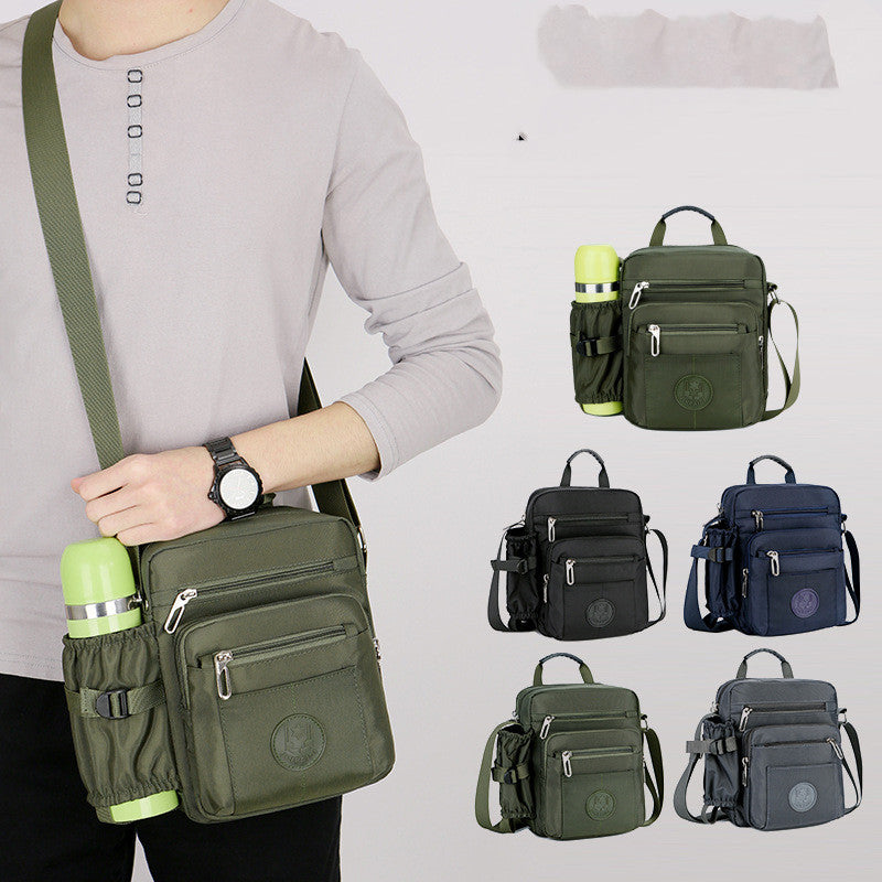 Bolsa de ombro mensageiro de nylon grande capacidade masculina