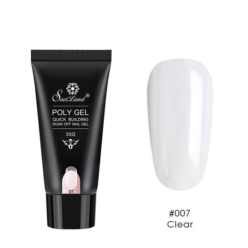 Conjunto de unhas de gel de cristal de gel de extensão rápida