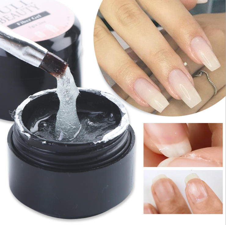 Cola de reparo rachada, gel de extensão de seda, fibra de vidro, poli UV Builder, esmalte em gel, arte de manicure, ferramenta prolongada