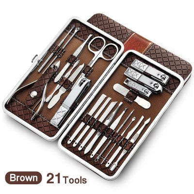 Conjunto combinado de ferramentas para manicure