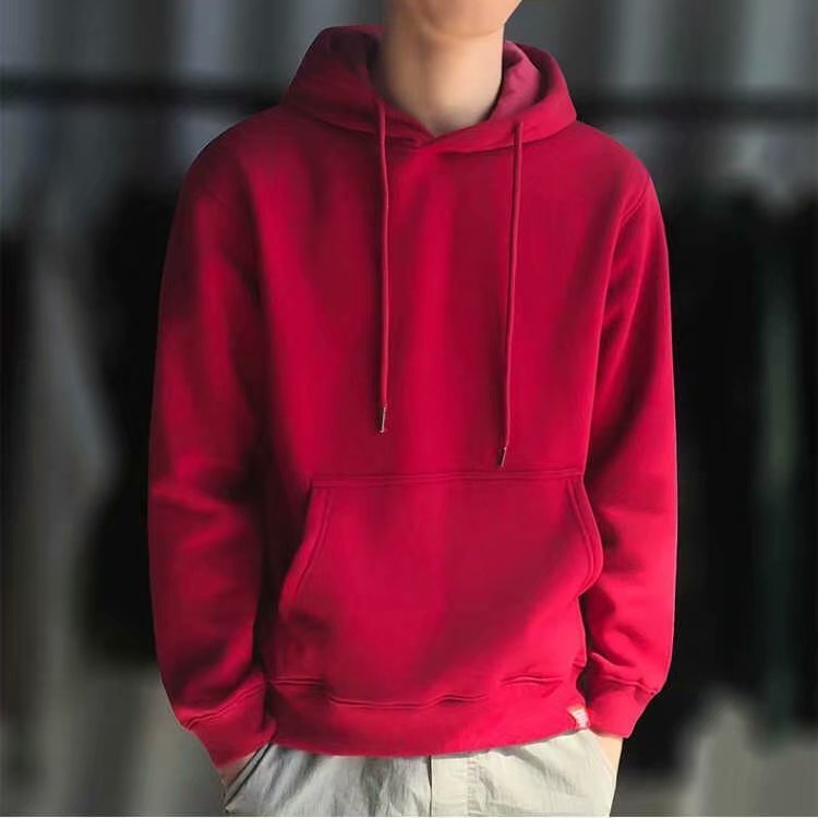 Suéter de lã masculino com capuz primavera e outono novo estilo coreano solto