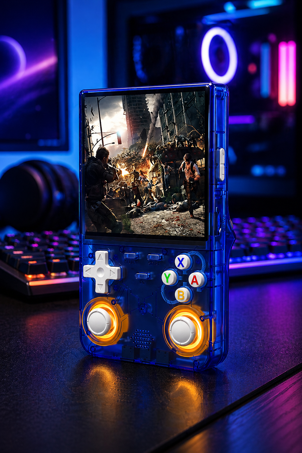 R36 Ultra 2025 Open Source R36S Video Game Console Linux System 4.0 Inch IPS Screen  Portable Pocket Video Player 64G best Games