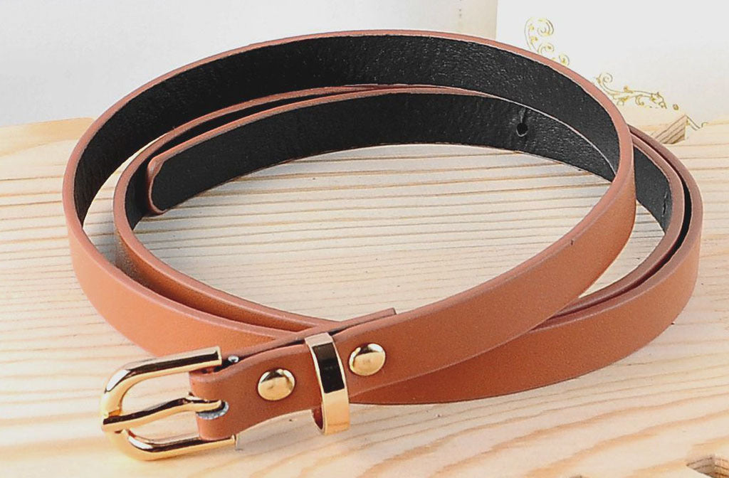 Cinto de couro PU feminino