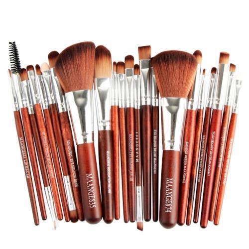 Conjunto de pincéis de maquiagem cosmética de 22 peças