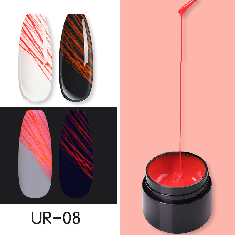 Manicure Luminous Nail Art Spider Gel para unhas UV Esmalte