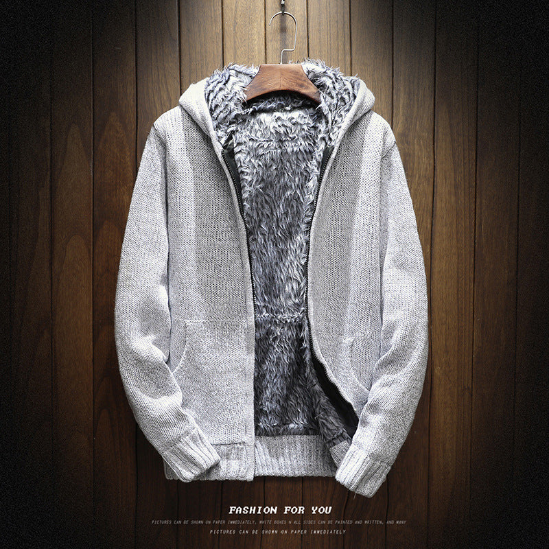 Suéter masculino de outono e inverno, suéter de malha coreana