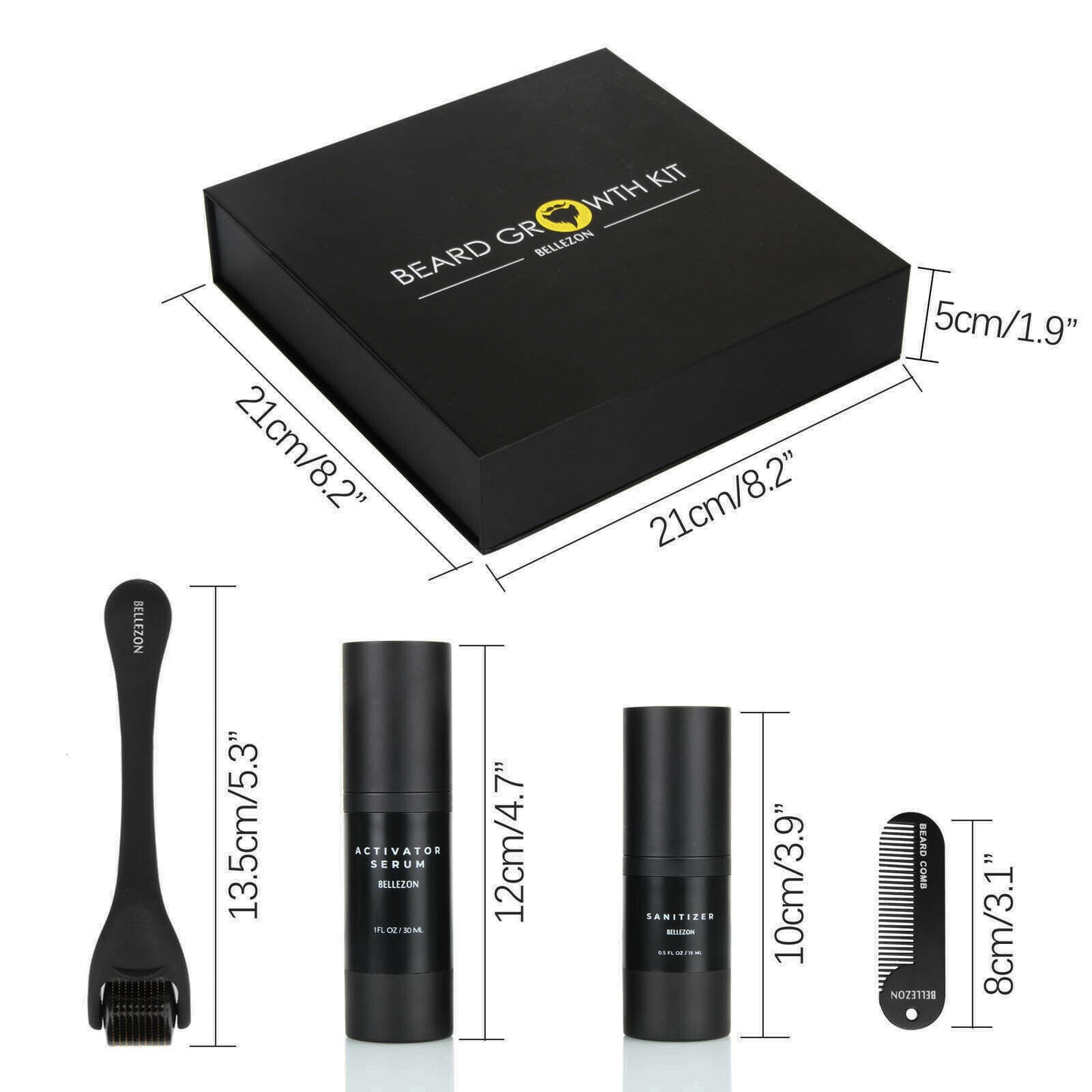 Beard Growth Líquido Conjunto de Cuidados com a Barba
