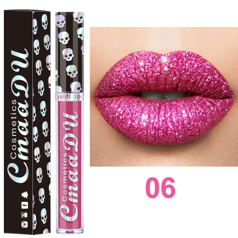 Brilho labial metálico