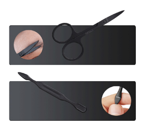 7 cortadores de unhas Conjunto de manicure de unhas Conjunto de sobrancelhas com faca Função Manicure Kit de manicure