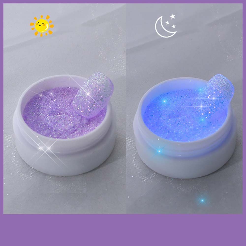 Nail Art Jóias Glowing Sugar Glow Powder