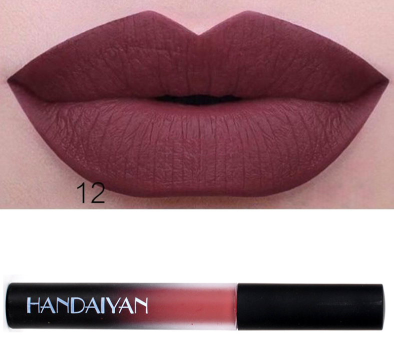 Charme fosco veludo fosco brilho labial esmalte labial fosco antiaderente fosco batom líquido de longa duração pode ser autorizado