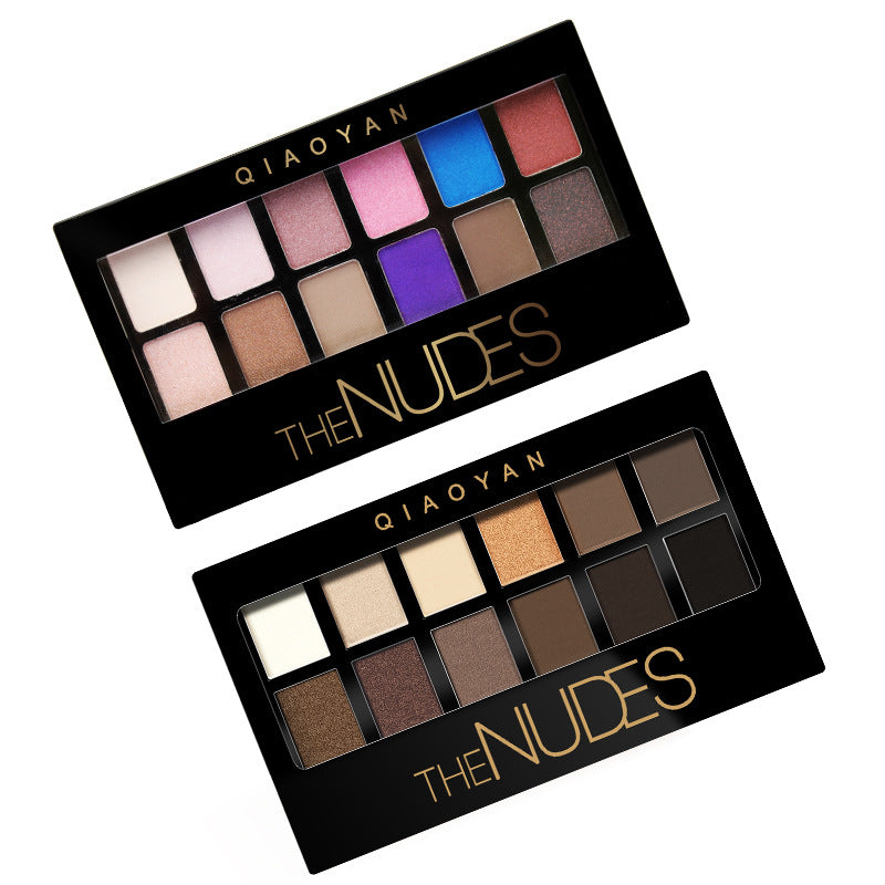 Pretty Makeup Plate Sombra Nude 12 Cores