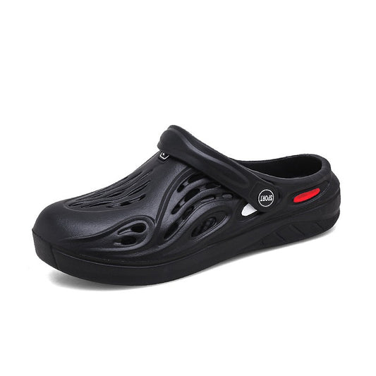 Sandalias y zapatillas de moda para hombre, zapatos de playa con agujeros