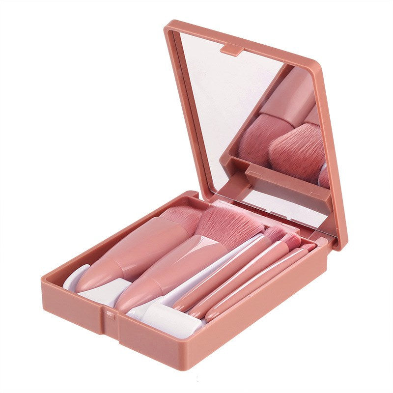 5Pcs Conjunto de pincéis de maquiagem Ferramentas Cosméticos Pó Sombra Base Blush Mistura Pincel de maquiagem