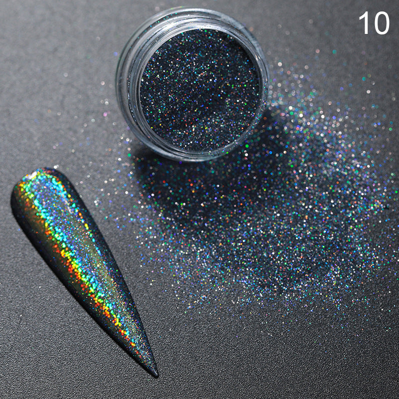 Symphony Mirror Mirror Powder Glitter para unhas prateado