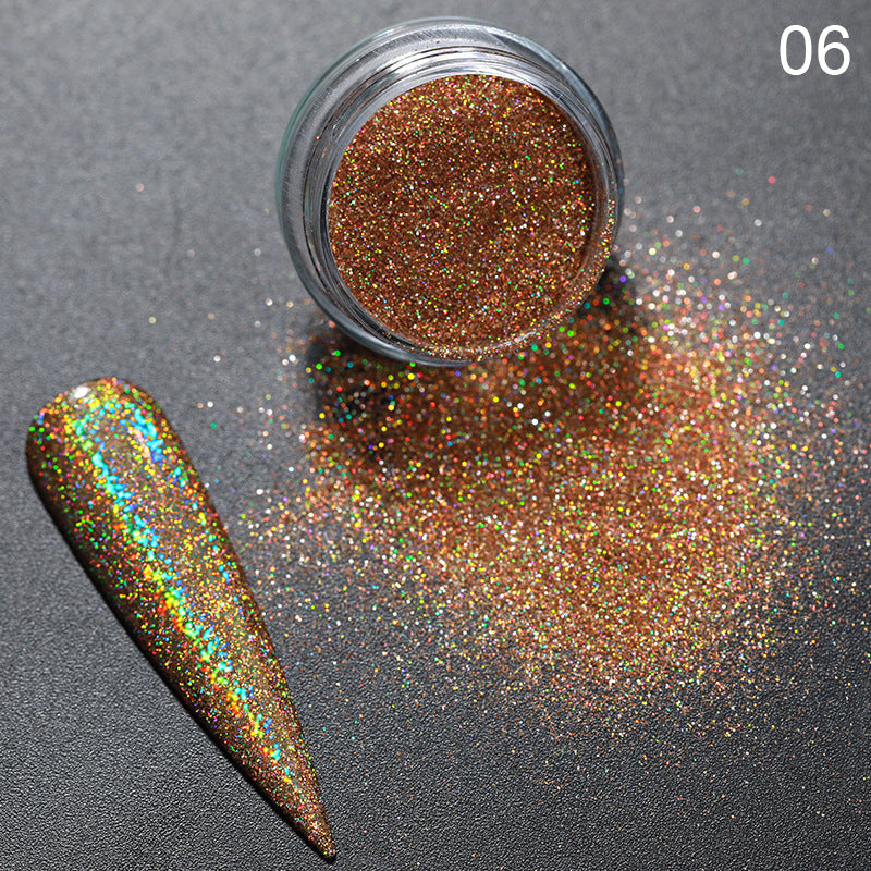 Symphony Mirror Mirror Powder Glitter para unhas prateado