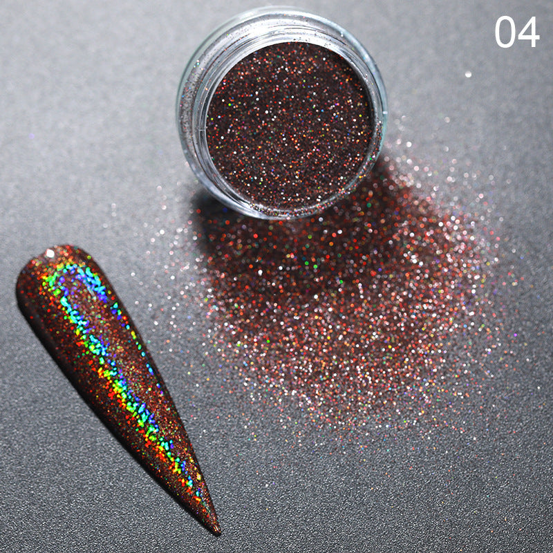 Symphony Mirror Mirror Powder Glitter para unhas prateado