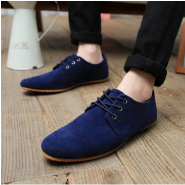 Sapatos de couro respirável com cadarço novos para o verão