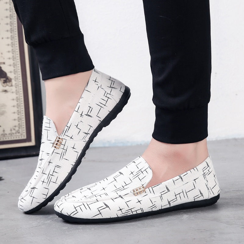 Sapatos de pano estilo coreano Sapatos masculinos Tendência Tênis