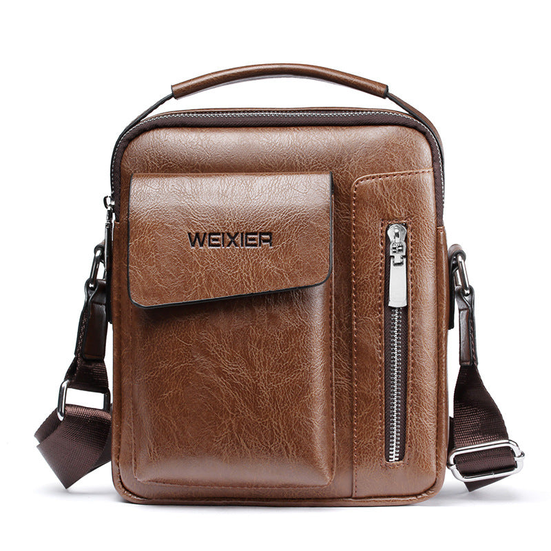 Bolsa mensageiro masculina portátil casual