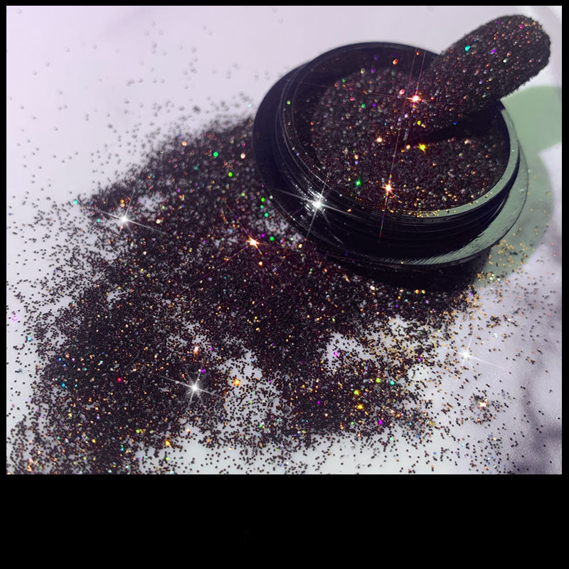 Glitter Flash Nails Cristal Diamante Pó Net Celebridade Vibrato