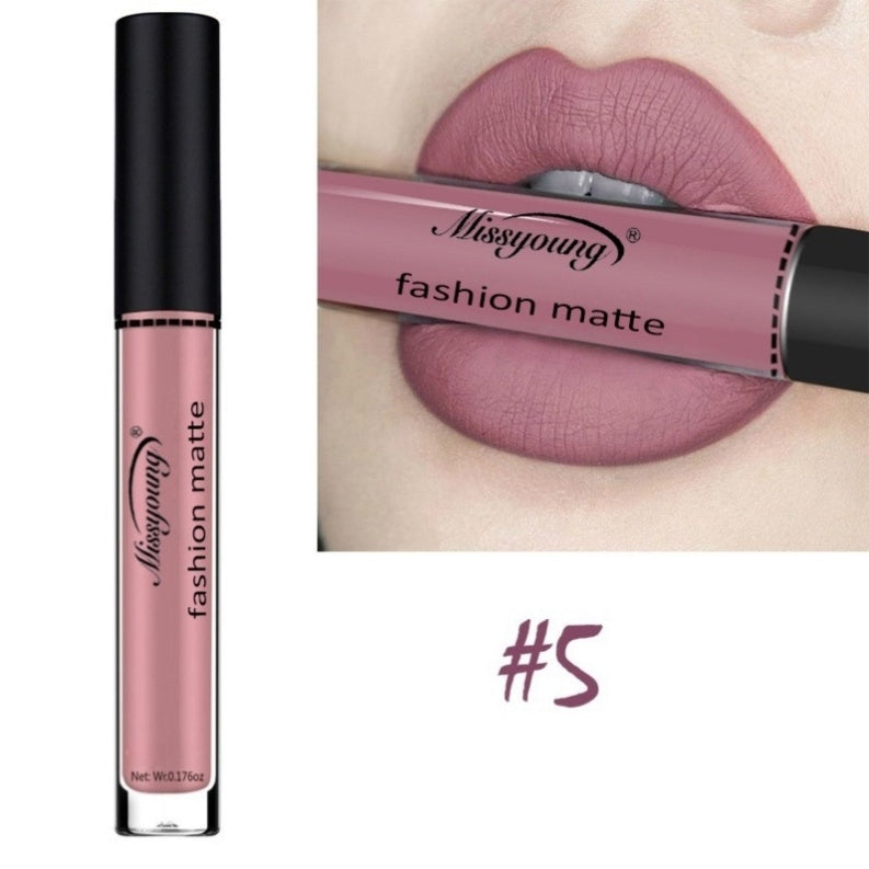 Brilho labial Batom líquido antiaderente Copo Matte Maquiagem Llipstick