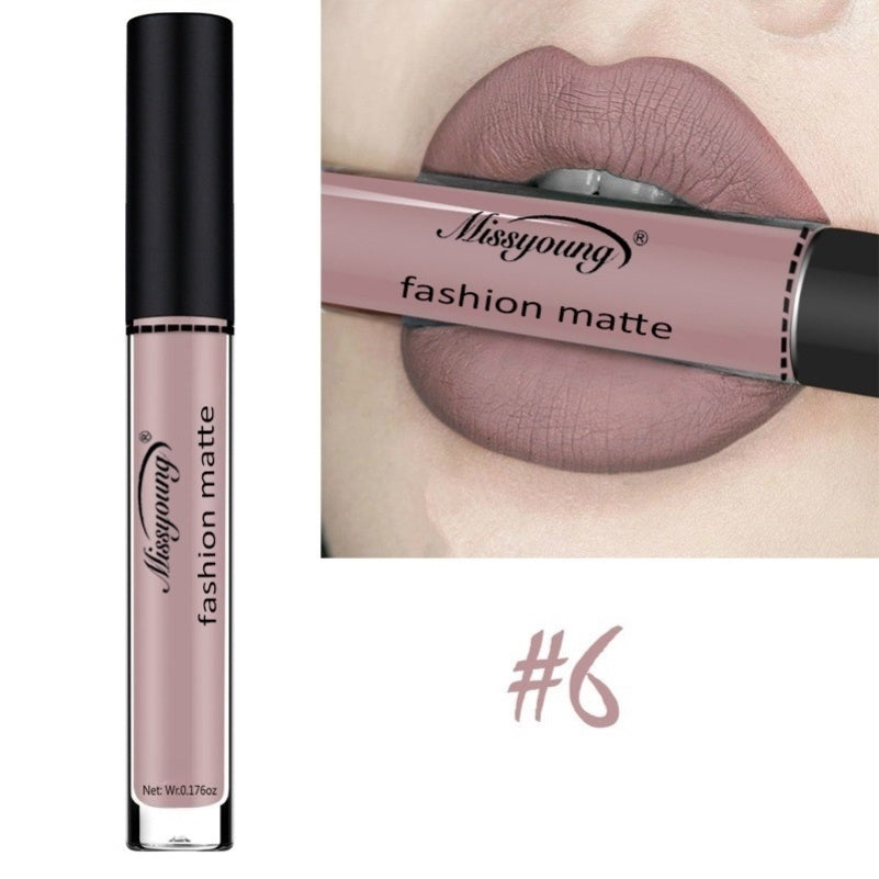 Brilho labial Batom líquido antiaderente Copo Matte Maquiagem Llipstick