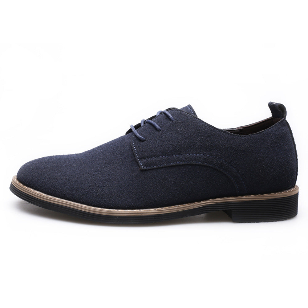 Tênis masculinos, sapatos de couro, sapatos masculinos de camurça PU, tamanho grande