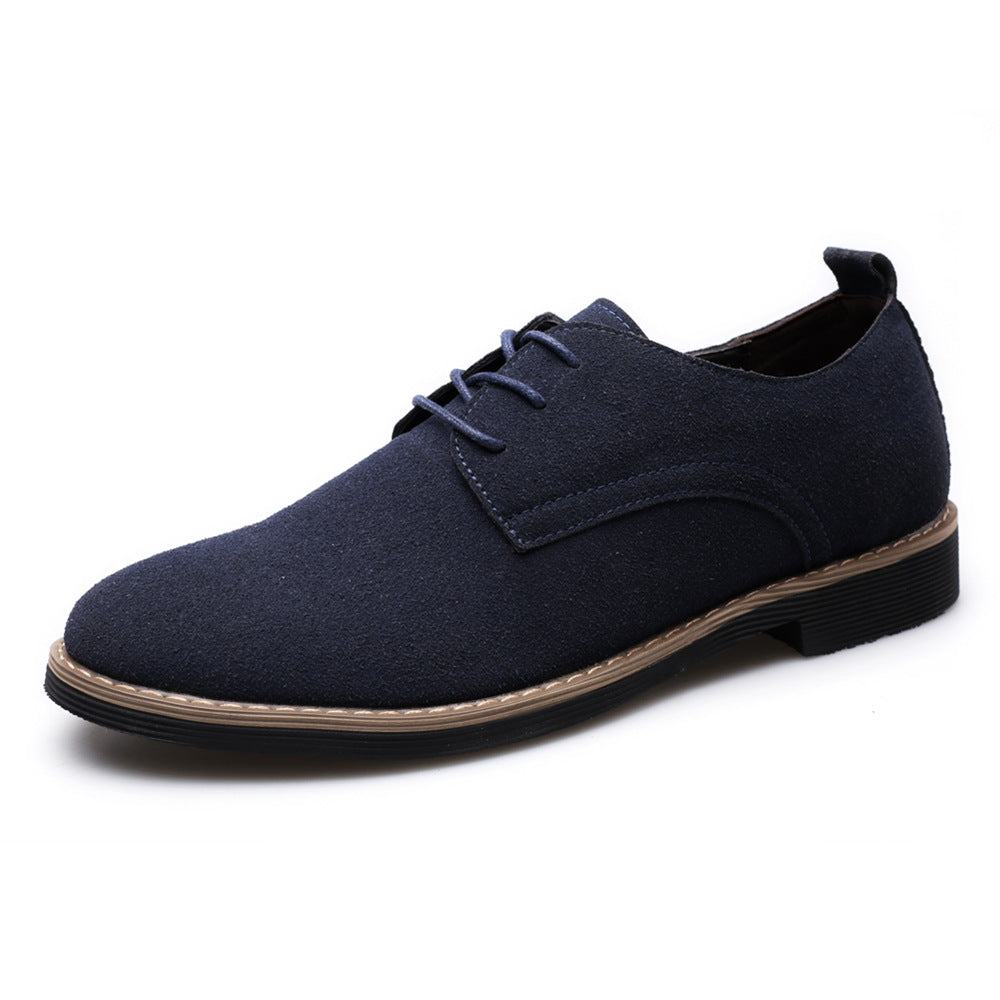 Tênis masculinos, sapatos de couro, sapatos masculinos de camurça PU, tamanho grande