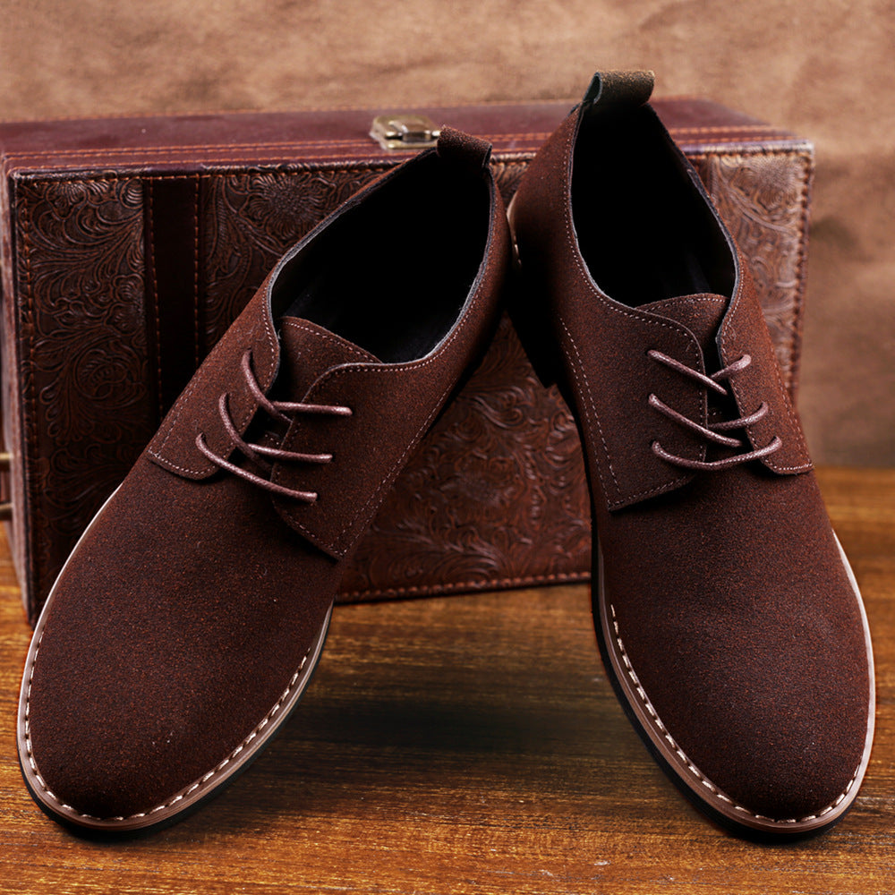 Tênis masculinos, sapatos de couro, sapatos masculinos de camurça PU, tamanho grande