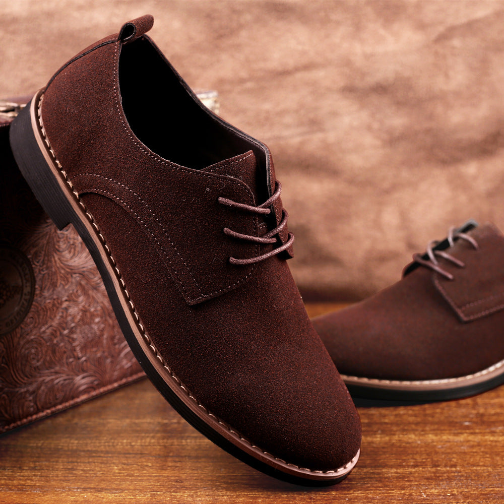 Tênis masculinos, sapatos de couro, sapatos masculinos de camurça PU, tamanho grande