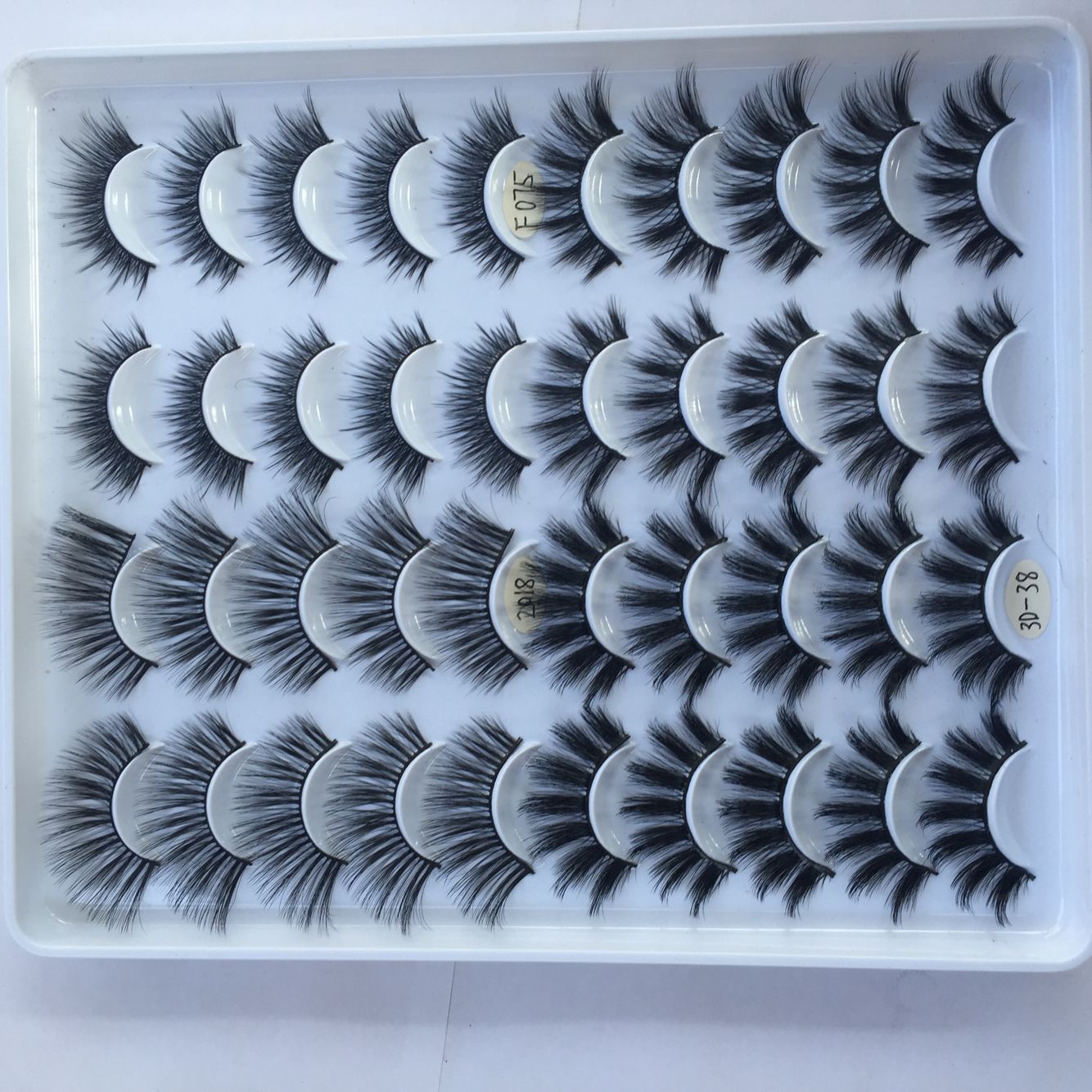 20 pares de cílios postiços cílios mistos tridimensionais multicamadas